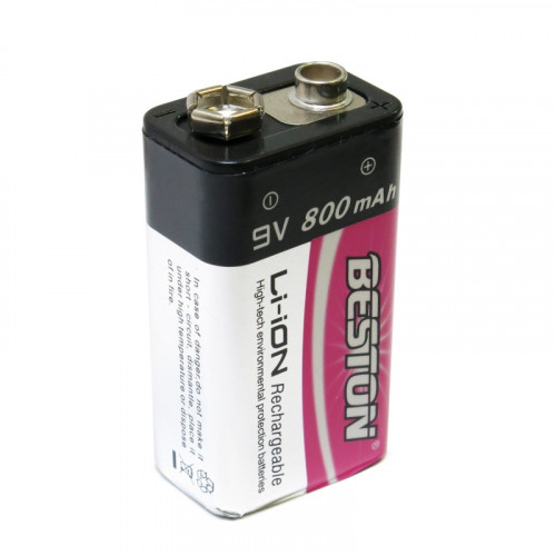 Beston 9V 800mah - аккумулятор Крона Li-ion высокой ёмкости
