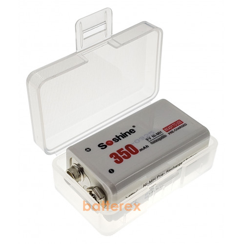 Пластиковый бокс Soshine SBC-020 на 1 аккумулятор Крона