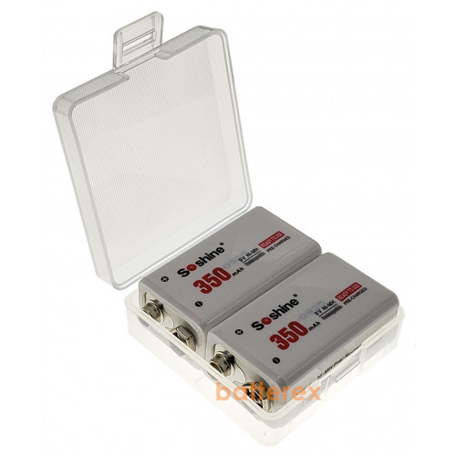 Пластиковый бокс Soshine SBC-018 на 2 аккумулятора Крона