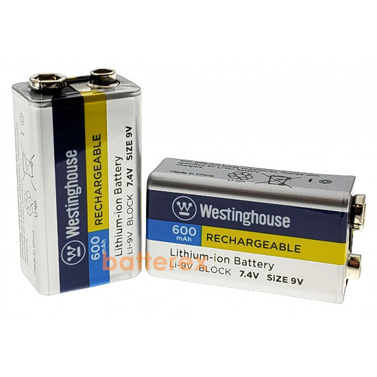Аккумулятор Крона Li-Ion Westinghouse 9V 600mah