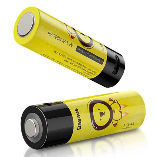 AA Li-ion Baseus 2880mWh 1920mah 1.5V Protected micro USB - поштучно от 1 шт.