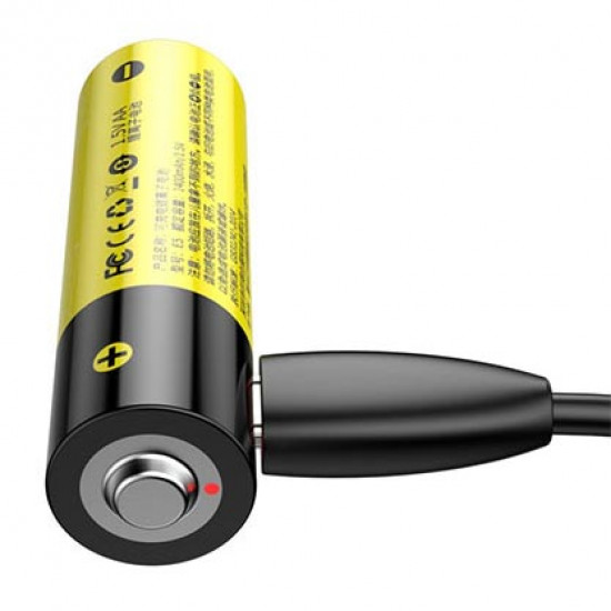 Аккумуляторы AA Li-ion Baseus 1920mah 1.5V с зарядкой от USB - поштучно