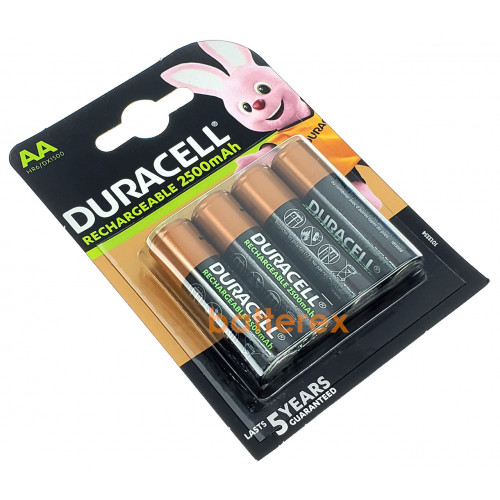 AA Duracell 2500 mah - 4 шт. в блистере - 2021 год
