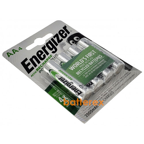 AA Energizer Power Plus 2000 mah Pre-Charged - 4 аккумулятора в блистере. Оригинал, Япония.