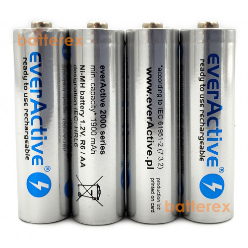 AA EverActive 2000 mah Silver Line - 4 шт. в пластиковом боксе