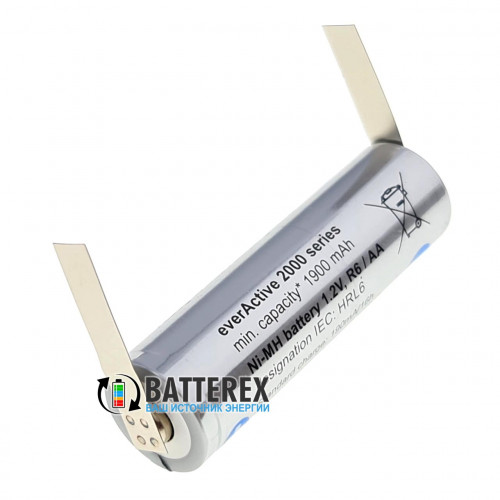 AA EverActive 2000mah Silver Line с лепестками под пайку