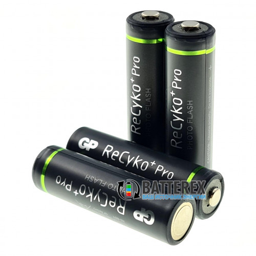 AA GP Recyko Pro 2600mah Photo Flash (высокая токоотдача, низкий саморазряд) - поштучно от 1 шт.