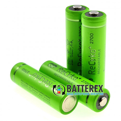 AA GP Recyko 2700mah с низким саморазрядом - поштучно от 1 шт.
