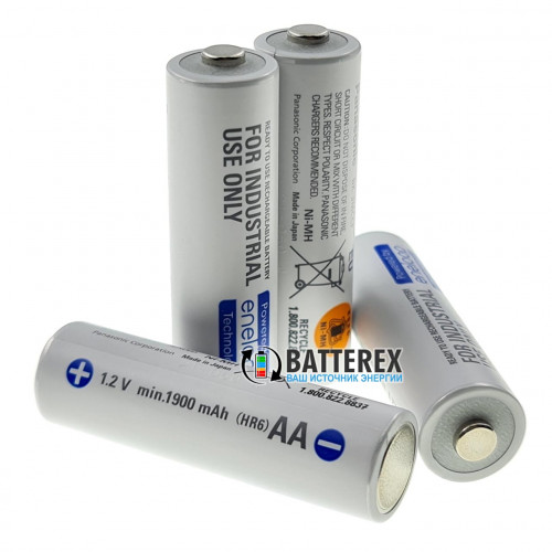 AA Panasonic Eneloop Industrial 2000mah (min.1900 mah) BK-3MCCF 2100 циклов - поштучно - 2021 год
