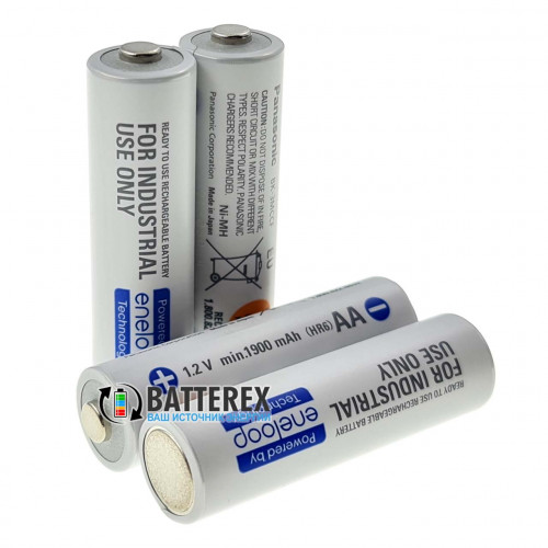 AA Panasonic Eneloop Industrial 2000mah (min.1900 mah) BK-3MCCF 2100 циклов - поштучно - 2021 год
