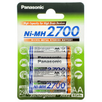 AA Panasonic 2700 mah BK-3HGAE/4BE - 4 шт. в картонном блистере - свежие 2020 год