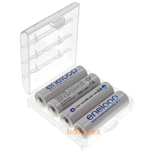 AA Panasonic Eneloop 2000 mah BK-3MCCE - 4 шт. в пластиковом боксе