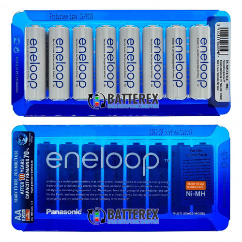 AA Panasonic Eneloop 2000 mah BK-3MCCE/8LE Sliding Pack - 8 шт. в слайд-блистере. Выгодное предложение!
