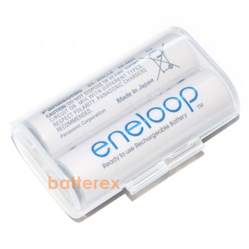 AA Panasonic Eneloop 2000 mah BK-3MCCE - 2 шт. в пластиковом боксе