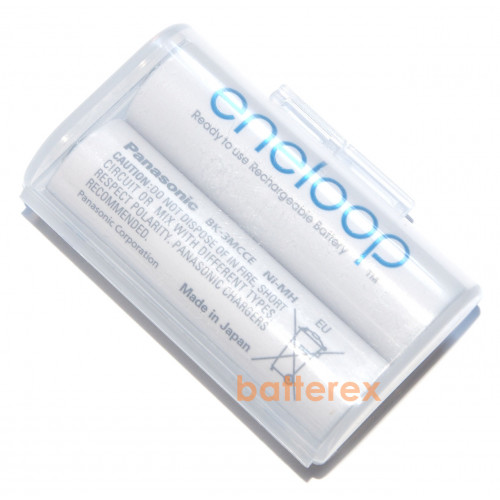 AA Panasonic Eneloop 2000 mah BK-3MCCE - 2 шт. в пластиковом боксе