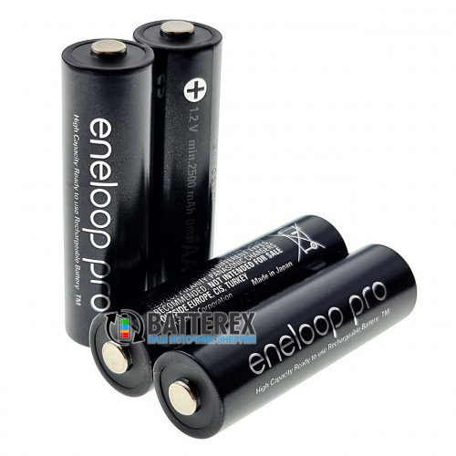 AA Panasonic Eneloop Pro 2600mah BK-3HCDE - поштучно от 1 шт - 2021 год