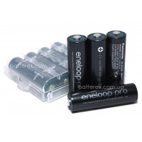 AA Panasonic Eneloop Pro 2600 mah BK-3HCDE - 4 шт. в пластиковом боксе - 2021 год