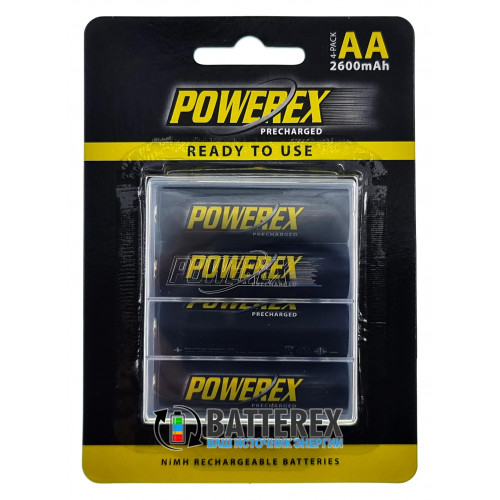 AA Powerex 2600 mah (аналог AA Eneloop Pro) - 4 шт. в блистере + фирменный бокс Powerex