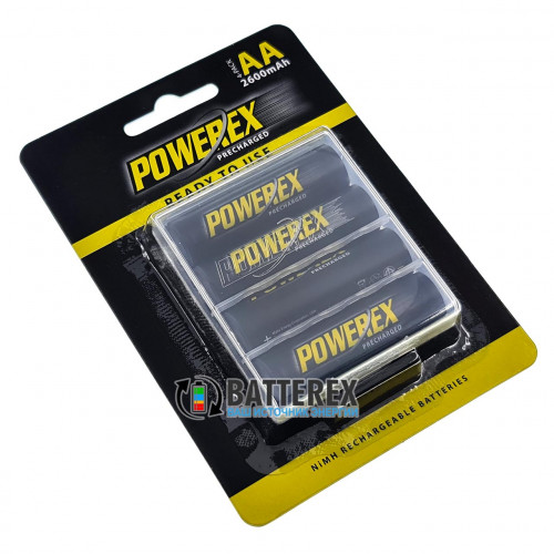 AA Powerex 2600 mah (аналог AA Eneloop Pro) - 4 шт. в блистере + фирменный бокс Powerex
