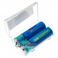 AA Li-ion Quantum 1100mah 1.5V USB - литий-ионные AA аккумуляторы с USB - 2 шт. в боксе