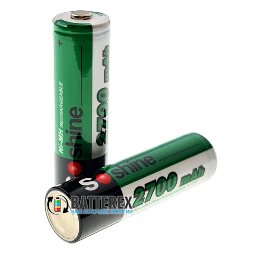 AA Soshine 2700 mah поштучно - цена за 1 шт + бокс к каждым 4м аккумуляторам