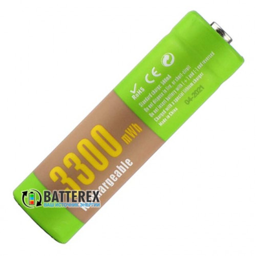 AA Li-ion Soshine 3300mWh 1.5V - літій-іонні АА акумулятори 1.5В - поштучно від 1 шт.