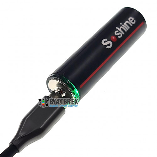 AA Li-ion Soshine 2600mWh 1.5V Protected USB Type-C - AA Li-ion аккумулятор с защитой и зарядкой от USB Type-C