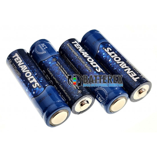Зарядний пристрій Tenavolts TS-C3 на 2 акумулятори AA Li-ion + 2 акумулятори AA Li-ion 1,5V Tenavolts 2775mWh