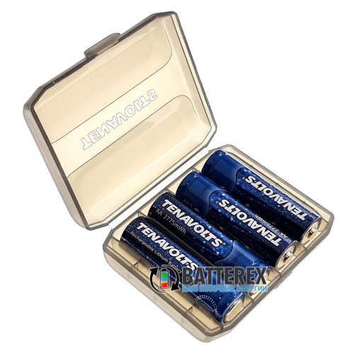 AA Li-ion Tenavolts 2775mWh 1,5V - стабильное напряжение 1,5В - 4 шт. в оригинальном боксе