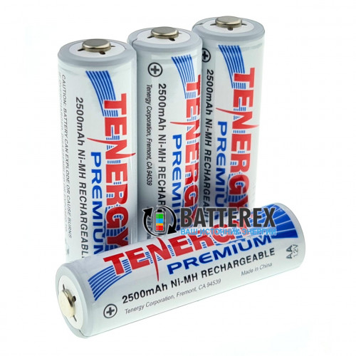 AA Tenergy Premium 2500 mah с низким саморазрядом - поштучно от 1 шт.