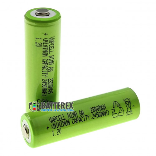 AA Vapcell V28 2800 mah - поштучно - ціна за 1 шт.