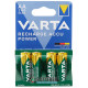 AA Varta R2U 2100 mah Pre-Charged - 4 аккумулятора в блистере, Оригинал, Германия.