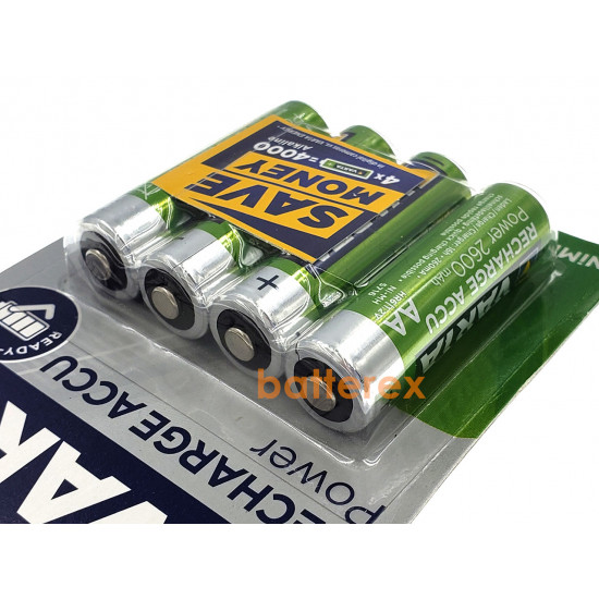 AA Varta R2U 2600 mah Pre-Charged - 4 аккумулятора в блистере.  Оригинал, Германия.