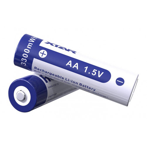 AA Li-ion XTAR 3300mWh 1,5V - литий-ионный АА аккумулятор - стабильное напряжение 1,5В