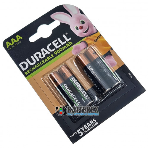 AAA Duracell 900mah DX2400 с низким саморазрядом - 4 аккумулятора в блистере