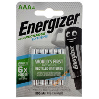 AAA Energizer Extreme 800 mah Pre-Charged - 4 аккумулятора в блистере. Оригинал, Япония