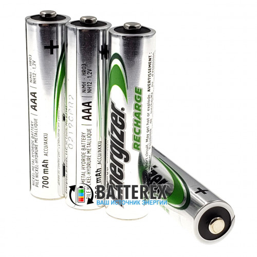 AAA Energizer Power Plus 700 mah Pre-Charged - поштучно от 1 шт. - оригинал, Япония