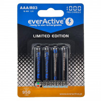 AAA EverActive 1000mah Limited Edition высокотоковые с низким саморазрядом - упаковка 4 шт.