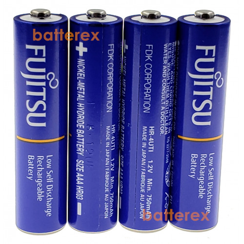 AAA Fujitsu 800mah Blue (min.750mah, 1000 циклов) HR-4UTI поштучно (цена за 1 шт.)