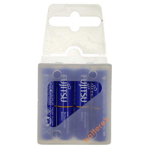 AAA Fujitsu 800mah Blue (min.750mah, 1000 циклов) HR-4UTI - 4 шт. в пластиковом кейсе