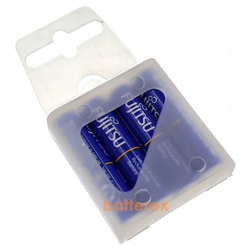 AAA Fujitsu 800mah Blue (min.750mah, 1000 циклов) HR-4UTI - 4 шт. в пластиковом кейсе