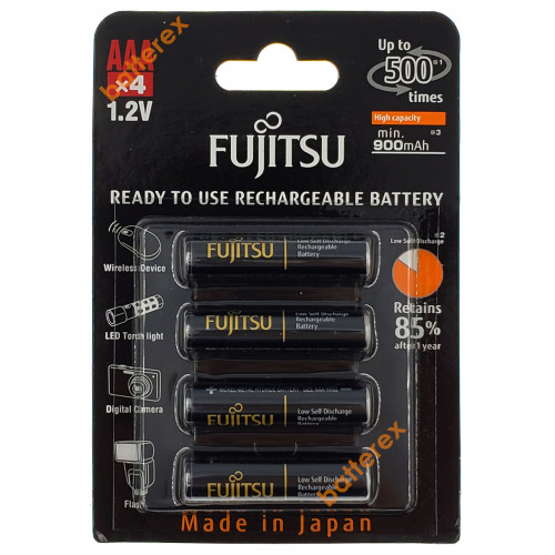 AAA Fujitsu Pro 950mah (min.900mah) HR-4UTHCEU(4B) - 4 шт. в картонном блистере