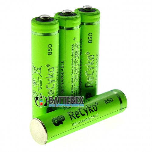 AAA GP Recyko+ 850mah с низким саморазрядом - поштучно от 1 шт.