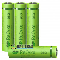 AAA GP Recyko 950mah Pre-charged 1000 Series із низьким саморозрядом - поштучно від 1 шт