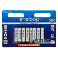 AAA Panasonic Eneloop 800 mah BK-4MCCE/8BE - 8 шт. в картонному блістері - 2021 рік