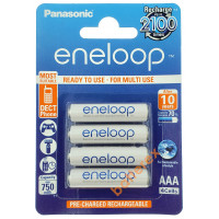 AAA Panasonic Eneloop 800 mah BK-4MCCE/4BE - 4 шт. в картонному бістері - 2021 рік
