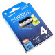 4 акумулятори AAA Panasonic Eneloop 800 mah BK-4MCDE 4BE EcoBox в картонній еко-упаковці