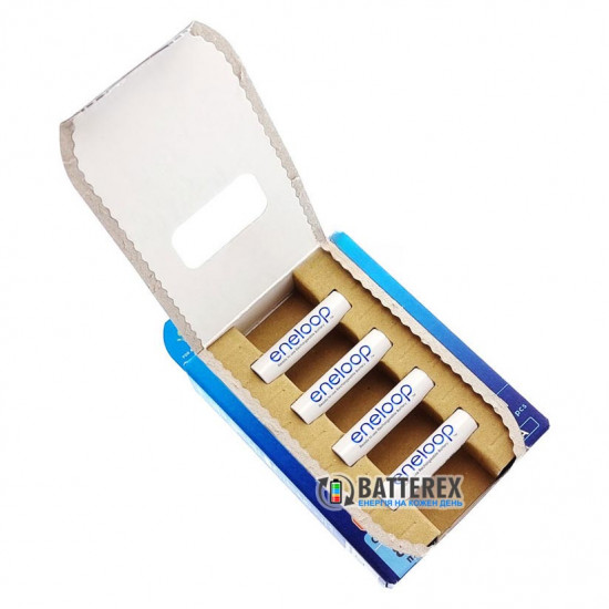 4 акумулятори AAA Panasonic Eneloop 800 mah BK-4MCDE 4BE EcoBox в картонній еко-упаковці