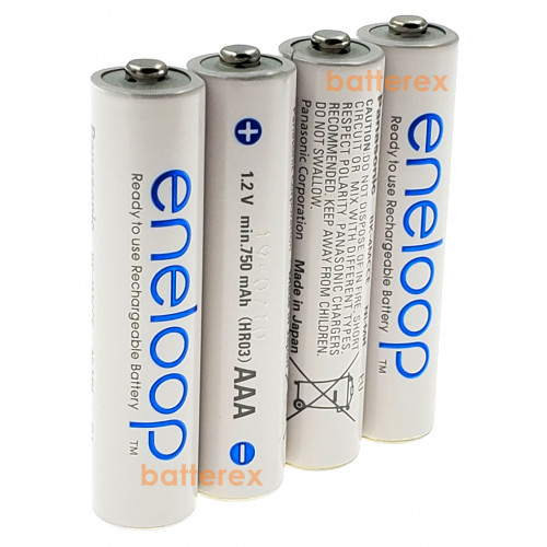AAA Panasonic Eneloop 800 mah BK-4MCCE 2100 циклов - поштучно - 2021 год