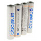 8 акумуляторів AAA Panasonic Eneloop 800 mah BK-4MCDE 8BE EcoBox в картонній еко-упаковці
